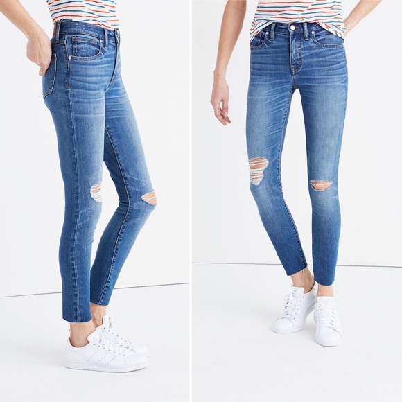 Madewell Denim - Madewell 9 High Rise Skinny Skinny Crop Bruce Wash